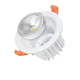   LED cob mélysugárzó, kerek, cserélhető, 25W, 4500K, természetes fehér, 2200 lm, fehér, Optonica, 3242
