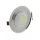 LED cob mélysugárzó, kerek, rozsdamentes acél, 20W, 2700K, meleg fehér, 2000 lm, Optonica, 3192
