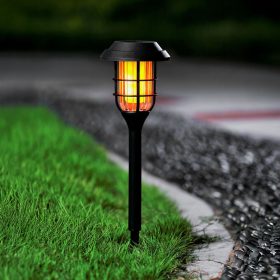   LED szolár napelemes leszúrható flame, 1800K, műanyag, IP44, Modee, ML-GS038