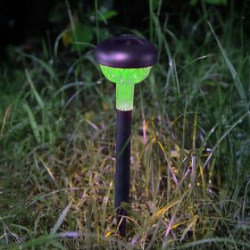   LED szolár napelemes leszúrható lámpa, RGB, műanyag, IP44, Modee, ML-GS027