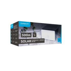   LED szolár napelemes reflektor, 6500K, 500lm, ABS-polipropilén, IP44, mozgásérzékelő szenzor, Modee, ML-WS139