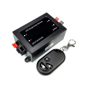   LED szalag fényerőszabályzó távirányítóval, dimmelhető, fekete, Optonica, 6302