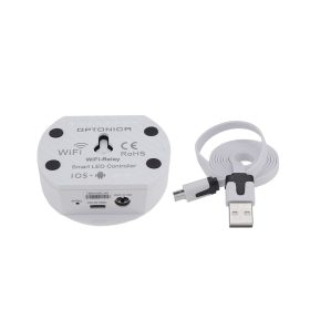 Wifi-relé android/ios rendszerhez, fehér, Optonica, 6354