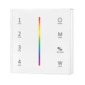 4 zónás RGB/RGBW távirányító, fehér, Optonica, 6374