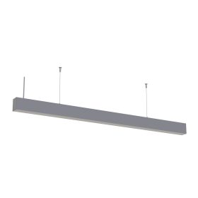   LED lineáris függesztett lámpa, összekapcsolható, 5 év garancia, 40W, 4000K, természetes fehér, 5200 lm, ezüst, Optonica, 5381