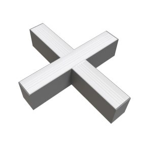   LED lineáris alakú csatlakozók, vékony, összekapcsolható, 20W, 4000K, természetes fehér, 2000 lm, ezüst, Optonica, 5039