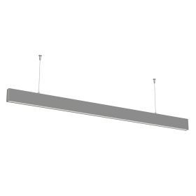   LED lineáris fel-le nem összeköthető, 50W, 4000K, természetes fehér, 5000 lm, ezüst, Optonica, 5384