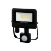 PHOTON reflektor mozgásérzékelővel, 120°, IP65, 10 W, természetes fehér, fekete, 3 év garancia, 10W, 4000K, 1000lm, CRI≥80, LED line, LL-203501