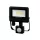 PHOTON reflektor mozgásérzékelővel, 120°, IP65, 10 W, természetes fehér, fekete, 3 év garancia, 10W, 4000K, 1000lm, CRI≥80, LED line, LL-203501