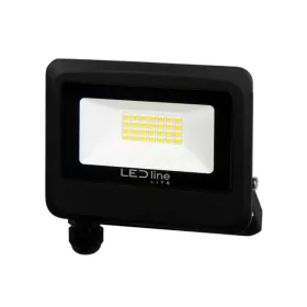   PHOTON LED reflektor, 120°, IP65, 20 W, természetes fehér, fekete, 3 év garancia, 20W, 4000K, 2000lm, CRI≥80, LED line, LL-203518
