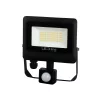 PHOTON reflektor mozgásérzékelővel, 120°, IP65, 30 W, természetes fehér, fekete, 3 év garancia, 30W, 4000K, 3000lm, CRI≥80, LED line, LL-203532