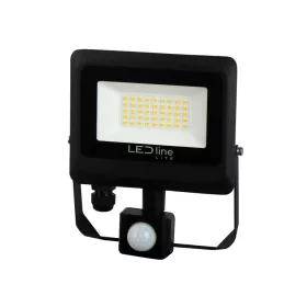   PHOTON reflektor mozgásérzékelővel, 120°, IP65, 30 W, természetes fehér, fekete, 3 év garancia, 30W, 4000K, 3000lm, CRI≥80, LED line, LL-203532