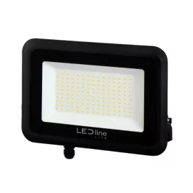   PHOTON LED reflektor, 120°, IP65, 100 W, természetes fehér, fekete, 3 év garancia, 100W, 4000K, 10000lm, CRI≥80, LED line, LL-203563