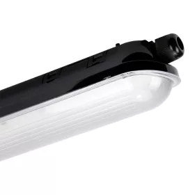   LINKER lámpatest 4000K 40W 6000lm IP65 120cm fekete PRIME vészvilágítási modul LAW 3h AT, természetes fehér, CRI≥80, 1191mm, LED line, LL-203754-LAW3HAT