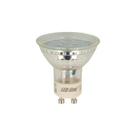   GU10 LED izzó, 1W, meleg fehér, 3000K, 80lm, CRI≥80, LED line, LL-209619