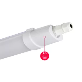   lámpatest LINIX 4000K 45W 5400lm IP65 150cm szürke LITE mozgásérzékelős MV, természetes fehér, CRI≥80, 1563mm, LED line, LL-211612-II-MV