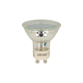   GU10 LED izzó, 1W, hideg fehér, 6500K, 80lm, CRI≥80, LED line, LL-242267
