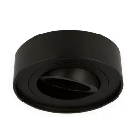   Süllyeszthető mennyezeti lámpa, felületre szerelhető, kerek, fekete, ROLLO MIDI, LED line, LL-242656