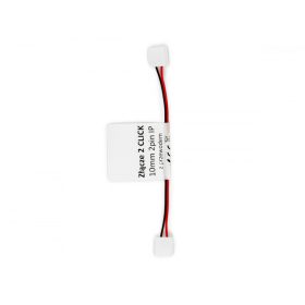   Vízálló LED szalag click csatlakozó dupla 10 mm-es 2 tűs kábellel, LED line, LL-243608
