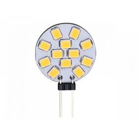   G4 LED izzó, 12 V AC/DC, 2W, hideg fehér, 6000K, 140lm, CRI≥80, 12V, LED line, LL-243936