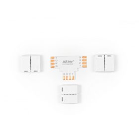   COB LED szalag click csatlakozó szögletes 10 mm 4 tűs T típusú RGB, LED line, LL-246524