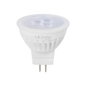   MR11 LED izzó, 10-14 V AC/DC, 3W, hideg fehér, 5 év garancia, 6500K, 330lm, CRI≥80, LED line, LL-248153-II