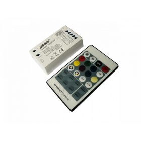   LED szalag vezérlő VARIANTE RF RGB/RGBW + távirányító, 360W, LED line, LL-471314