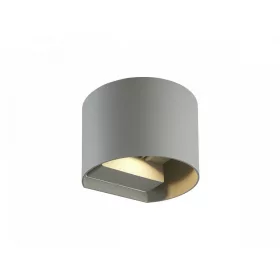   LITE Kültéri fali lámpatest LED 2x3W 3000K IP54 szürke CYLINDER, 6W, meleg fehér, CRI≥80, LED line, LL-475534