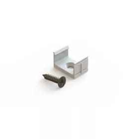   Rögzítő 10 mm-es felületi alumínium LED profilhoz, fehér - csomagolás (1 pár), LED line, LL-479303