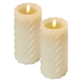  LED dekoráció – viaszgyertya 17 cm, 2x AAA, beltéri, meleg fehér, 2 db, távirányító, IP20, EMOS, DCCV17