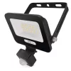 LED reflektor GLARO PIR 20 W, fekete, IP54, 2000 lm, természetes fehér, 4000K, 220-240V, CRI> 80, EMOS, ZS2324B