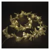 LED karácsonyi fényfüzér – fagyöngy, 1,5 m, 3x AA, beltéri, meleg fehér, időzítő, IP20, EMOS, DCTW27