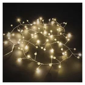   LED fényfüzér - gyöngyök, 1,2 m, 3x AA, beltéri, meleg fehér, időzítő, IP20, EMOS, DCGW15