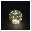 LED karácsonyi üveggömb - arany, 15 cm, 3x AA, beltéri, meleg fehér, időzítő, IP20, EMOS, DCLW35