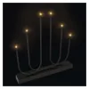 LED gyertyatartó, fém, fekete, 40 cm, 2x AA, beltéri, meleg fehér, IP20, EMOS, DCAW24