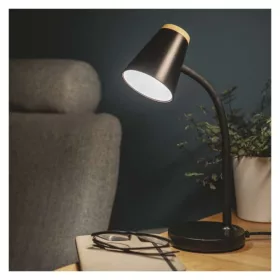   EMOS Tara LED asztali lámpa, fekete, 4000K, 280, 220–240V, CRI> 85, Természetes fehér, IP20, Z7641B