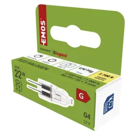   EMOS halogén izzó JC G4 14W 160lm, 2700K, 220, 12V, CRI> 99,9, dimmelhető, Meleg fehér, ZE0505A