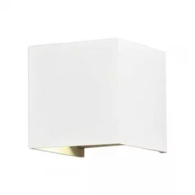   LED lámpatest , oldalfali , szögletes , 2 irányú , 6W , meleg fehér , állítható sugárzási szög , fehér , kültéri , IP44