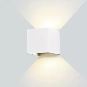   LED fali lámpa fehér négyzet alakú, 12W, 4000K, természetes fehér, 1320 lm, IP54, Optonica, 7460