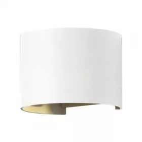   LED lámpatest , oldalfali , kerek , 2 irányú , 6W , meleg fehér , állítható sugárzási szög , fehér , kültéri , IP44