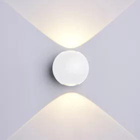  LED fali lámpa kerek fehértel, 6W, 4000K, természetes fehér, 660 lm, IP54, Optonica, 7496