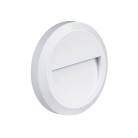   LED lépcsőlámpa kerek fehér, 2W, 4200K, természetes fehér, 80 lm, IP65, Optonica, 7506