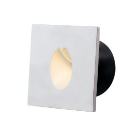   LED lépcsőlámpa fehér négyzet alakú, 3W, 3000K, meleg fehér, 90 lm, Optonica, 7524