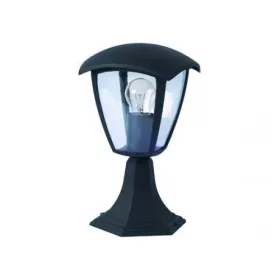   LED lámpatest , E27-es foglalat , állólámpa , 29 cm , kültéri , matt fekete , IP44