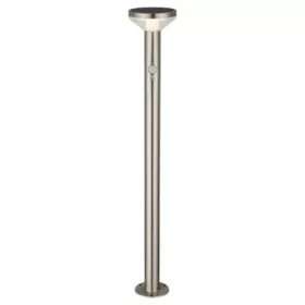   LED lámpatest , állólámpa , kerek , napelemes , mozgásérzékelővel , 4.4W , meleg fehér , kültéri , IP44