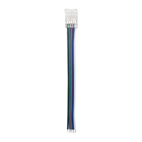   LED szalag betáp csatlakozó 10mm-es RGBW szalaghoz, vezetékkel, 20 db/csomag, átlátszó, 5520341 VITO