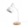 HOME&OFFICE asztali lámpa JOLLY E27 fehér fa talp izzó nélkül 5301630 VITO