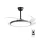 LED-es mennyezeti ventilátor FANLUX-D4 30W 3xCCT (3000K/4500K/6500K) 2250lm 106cm fekete távirányítóval 2027770 VITO