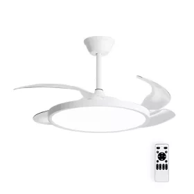   LED mennyezeti ventilátor világítással FANLUX-D4 30W 3xCCT (3000K/4500K/6500K) 2250lm 106CM fehér távirányító 2027780 VITO
