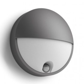   Lámpatest , mozgásérzékelős , oldalfali , 6 Watt , meleg fehér , kültéri , IP44 , Philips , Capricorn , 16456/93/16